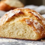 Freshly baked homemade bread ready to enjoy in just 20 minutes.