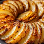 Delicious air fryer sliced potatoes served in a bowl