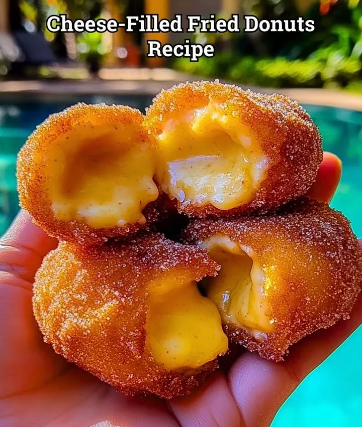 Cheese-filled fried donuts, golden and ready to enjoy.