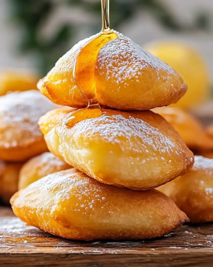 Easy homemade sopapillas served with honey