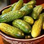 Homemade Claussen pickles recipe with fresh cucumbers and brine ingredients
