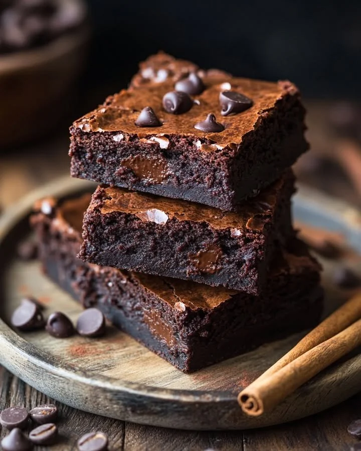 Delicious Blackout Brownies inspired by Johnny Cash's recipe