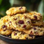 Delicious Orange Cranberry Almond Cookies with cranberries and almonds