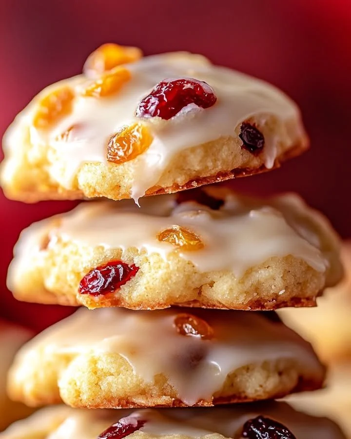 Orange cranberry ricotta cookies with a delightful texture and flavor