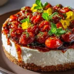 Savory Tomato Burrata Cheesecake - a unique culinary creation with rich flavors