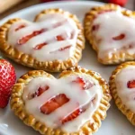 Freshly baked strawberry hand pies with flaky crust and sweet filling