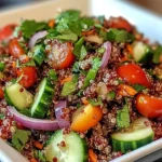 Thai Quinoa Salad with fresh herbs and tangy lime vinaigrette