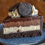 Ultimate Triple Chocolate Fudge Cheesecake with Oreo Base